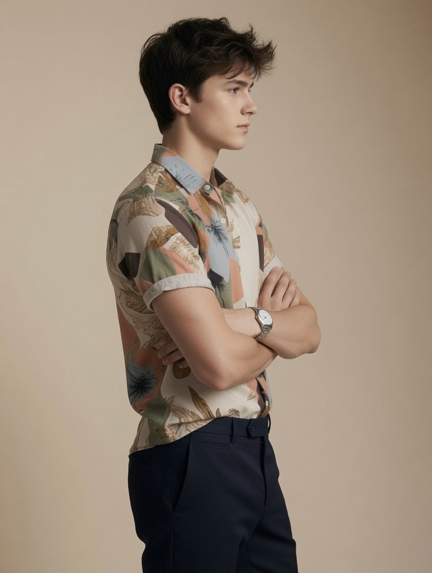 Men's Rayon Regular Fit Casual Shirt | Summer-Button Down