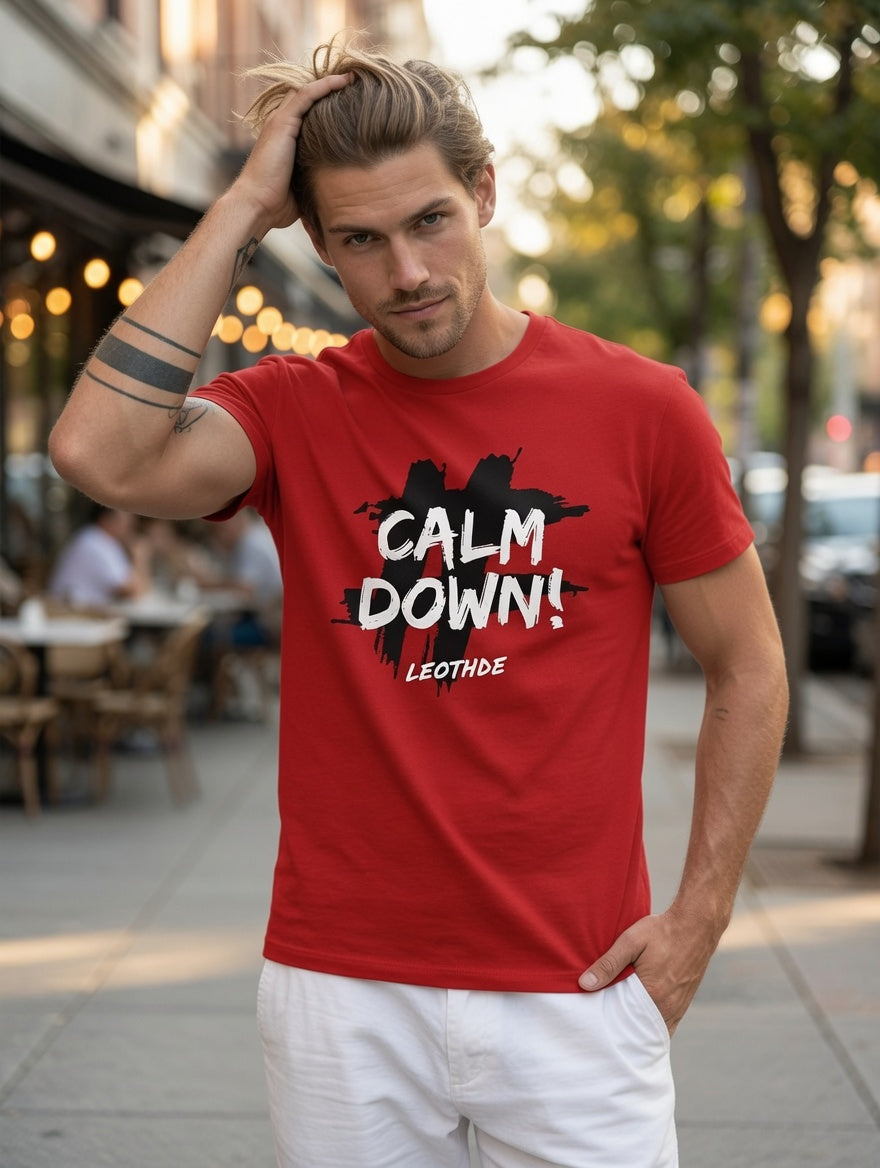 Regular Fit Half Sleeve Round Neck Cottonblend Tshirt for Men