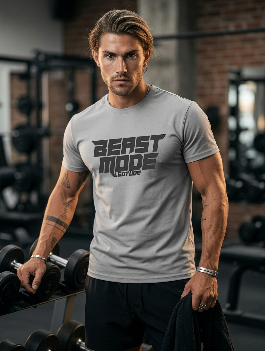 Regular Fit Half Sleeve Round Neck Cottonblend Tshirt for Men