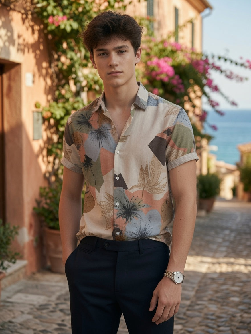 Men's Rayon Regular Fit Casual Shirt | Summer-Button Down