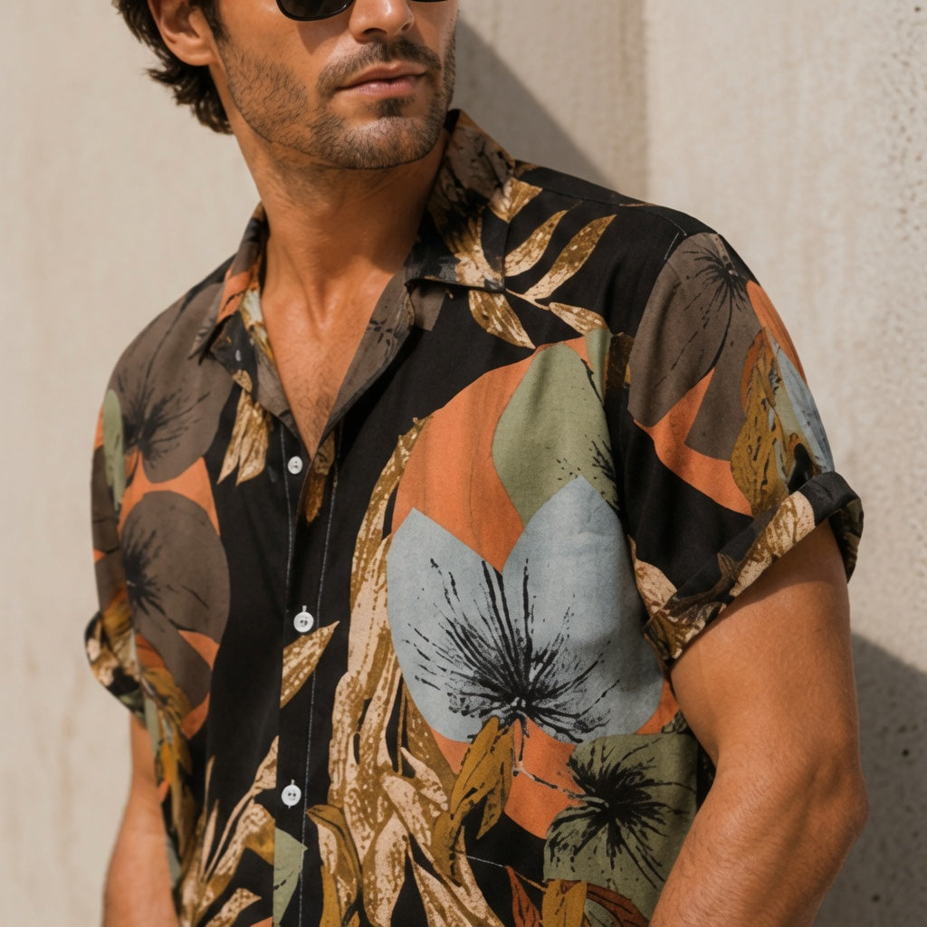 Men's Rayon Regular Fit Casual Shirt | Printed