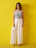 Women Embroidered Basic Jumpsuit