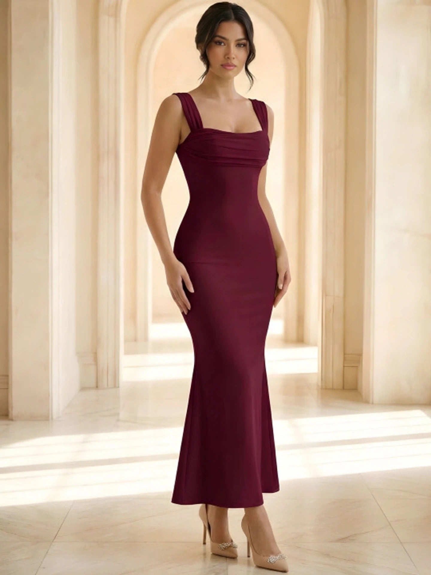 Women Bodycon Full Length Dress