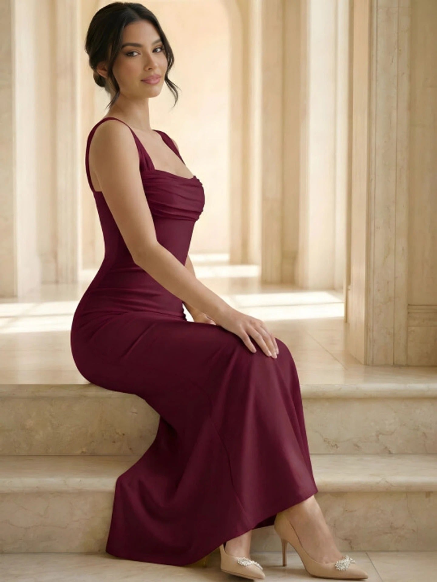 Women Bodycon Full Length Dress