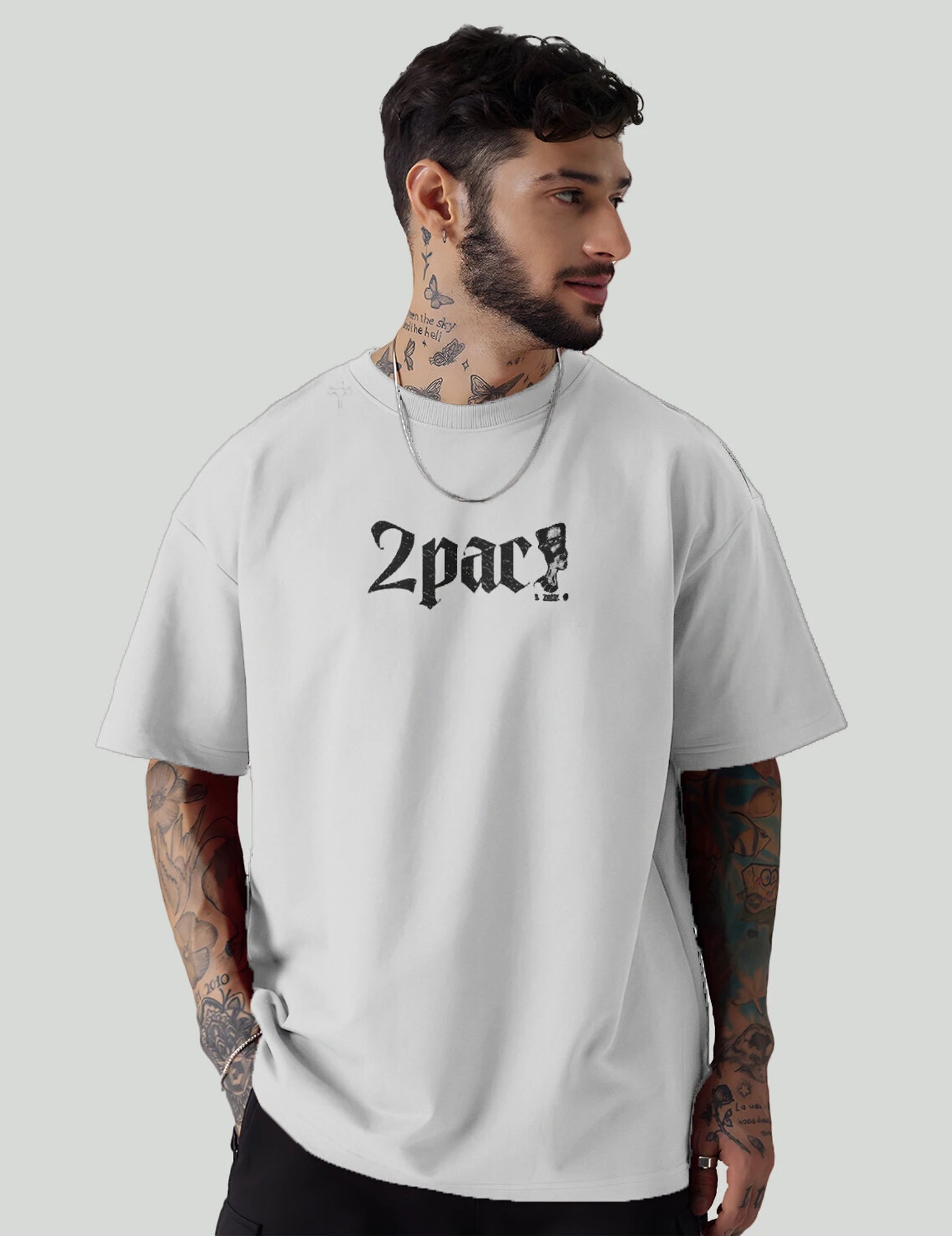 Force Men Graphic Print Round Neck Polyester Grey T-Shirt