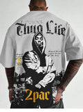 Force Men Graphic Print Round Neck Polyester Grey T-Shirt