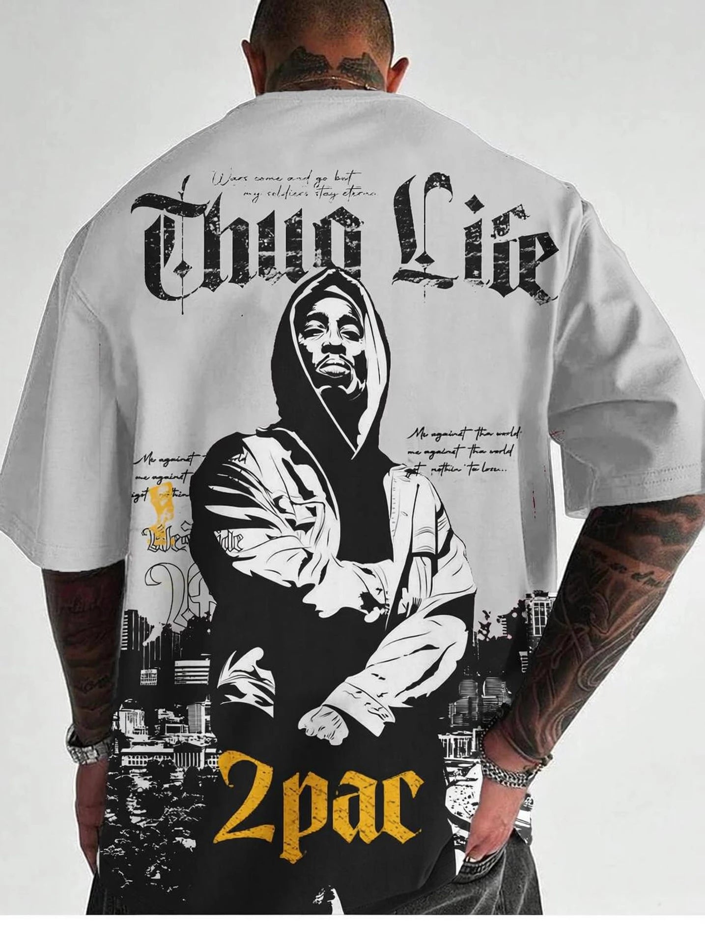 Force Men Graphic Print Round Neck Polyester Grey T-Shirt