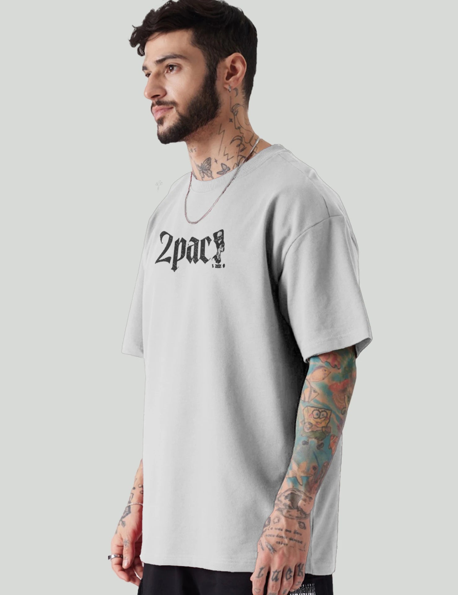 Force Men Graphic Print Round Neck Polyester Grey T-Shirt