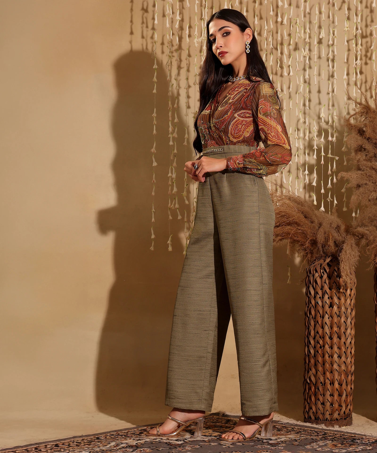 Multicolor Printed Women Jumpsuit