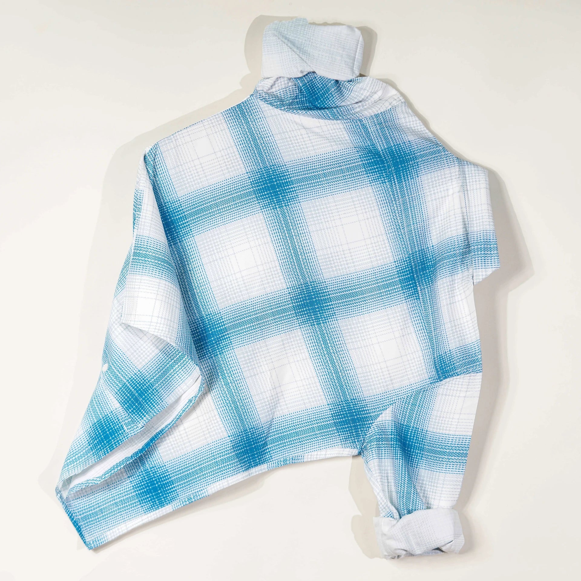 Blue Men Regular Fit Checkered Spread Collar Casual Shirt